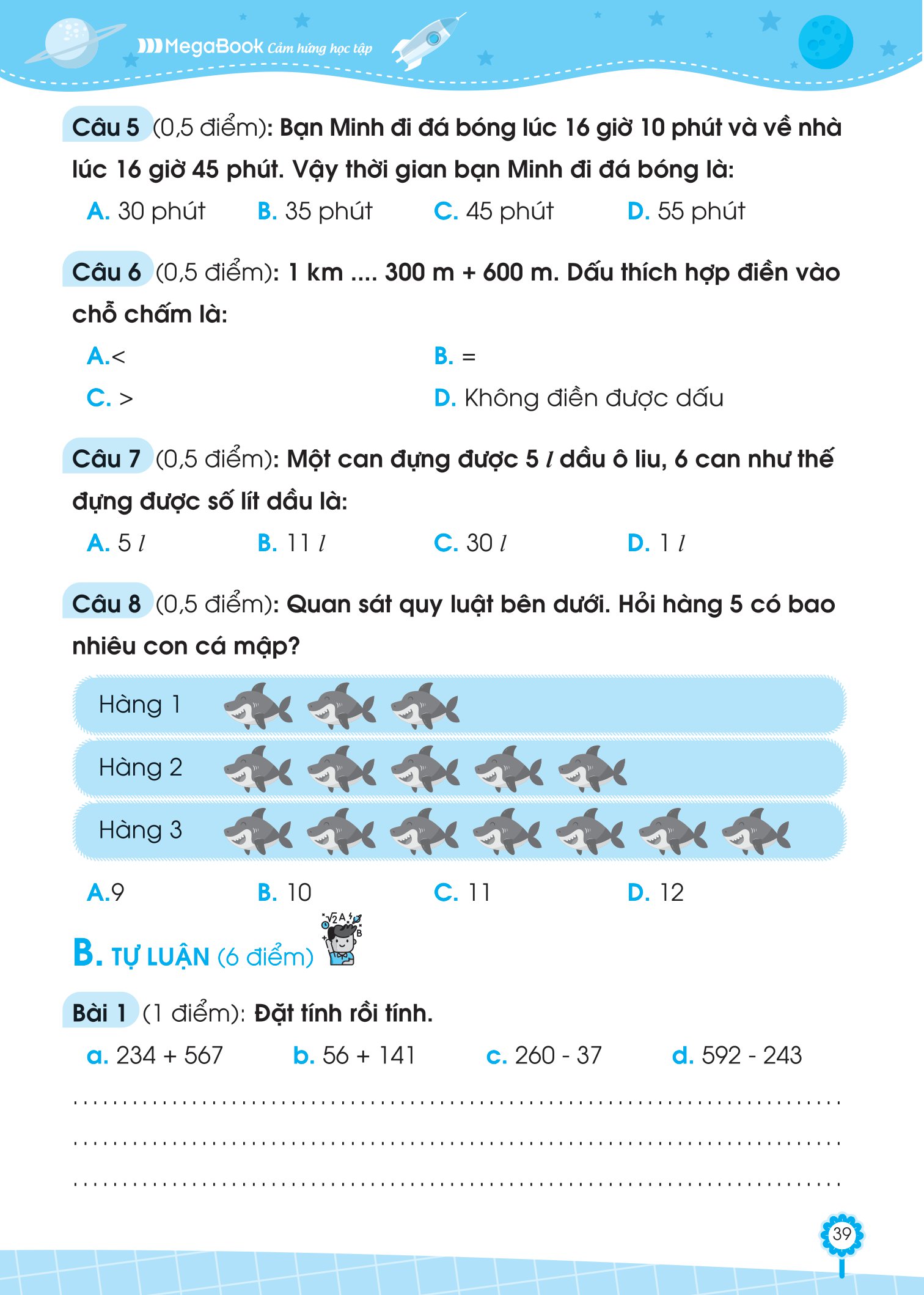 bộ đề ôn luyện và tự kiểm tra toán lớp 2 - tập 2 - Ảnh 11