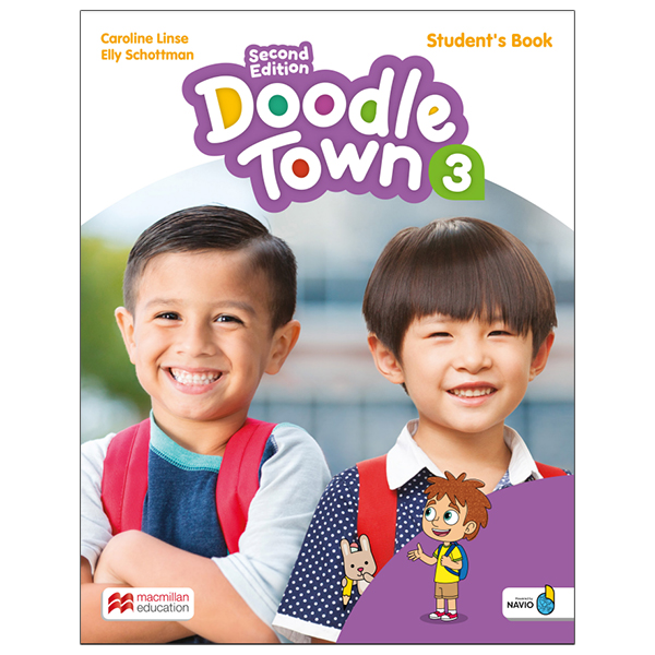 bộ doodle town level 3 student´s book + navio app 2nd edition