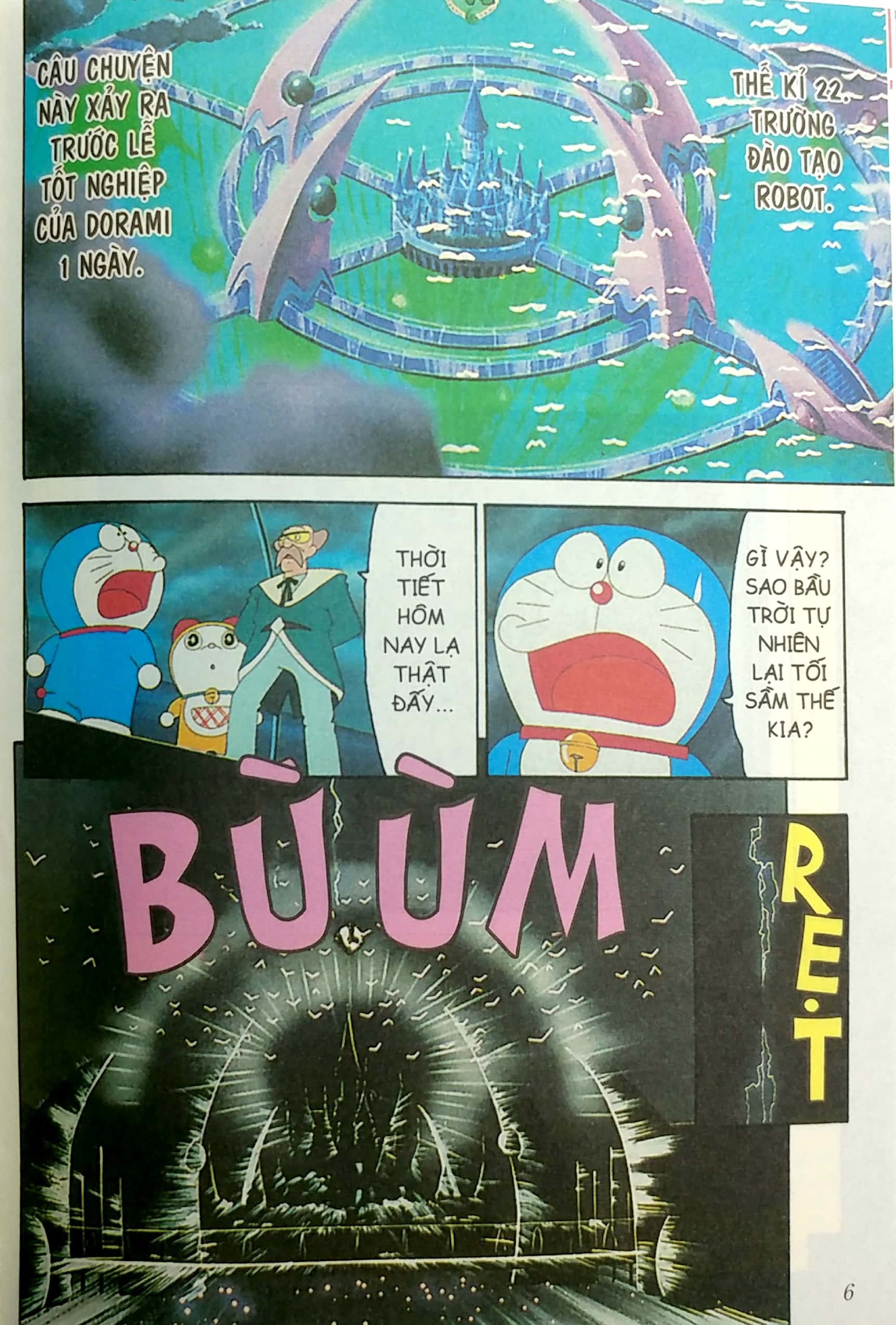 bộ doraemon - tranh truyện màu - dorami và đội quân doraemon - 7 bí ẩn của trường đào tạo robot (tái bản 2023) - Ảnh 3