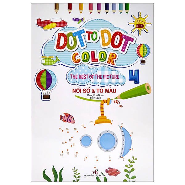 bộ dot to dot color - the rest of the picture - nối số và tô màu 4