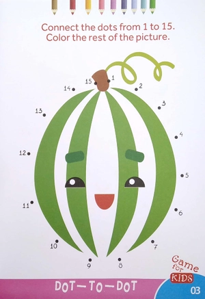 bộ dot to dot color - the rest of the picture - nối số và tô màu 5 - Ảnh 4