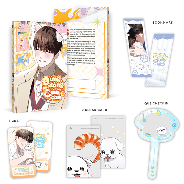 Bộ
Đừng Động Vào Cún Con - Tập 2 - Bản Đặc Biệt - Tặng Kèm 1 Bookmark + 2 Card PVC Trong + 1 Ticket Giấy + 1 Que Checkin Acrylic