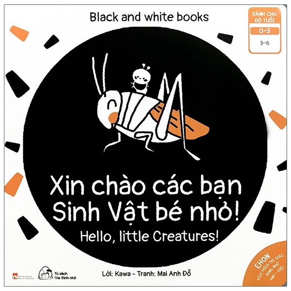 bộ ehon kích thích thị giác - xin chào các bạn sinh vật bé nhỏ! (từ 0 - 3 tuổi) (song ngữ anh-việt)