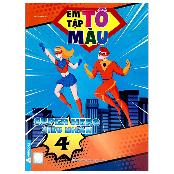 bộ em tập tô màu - super hero siêu nhân 4