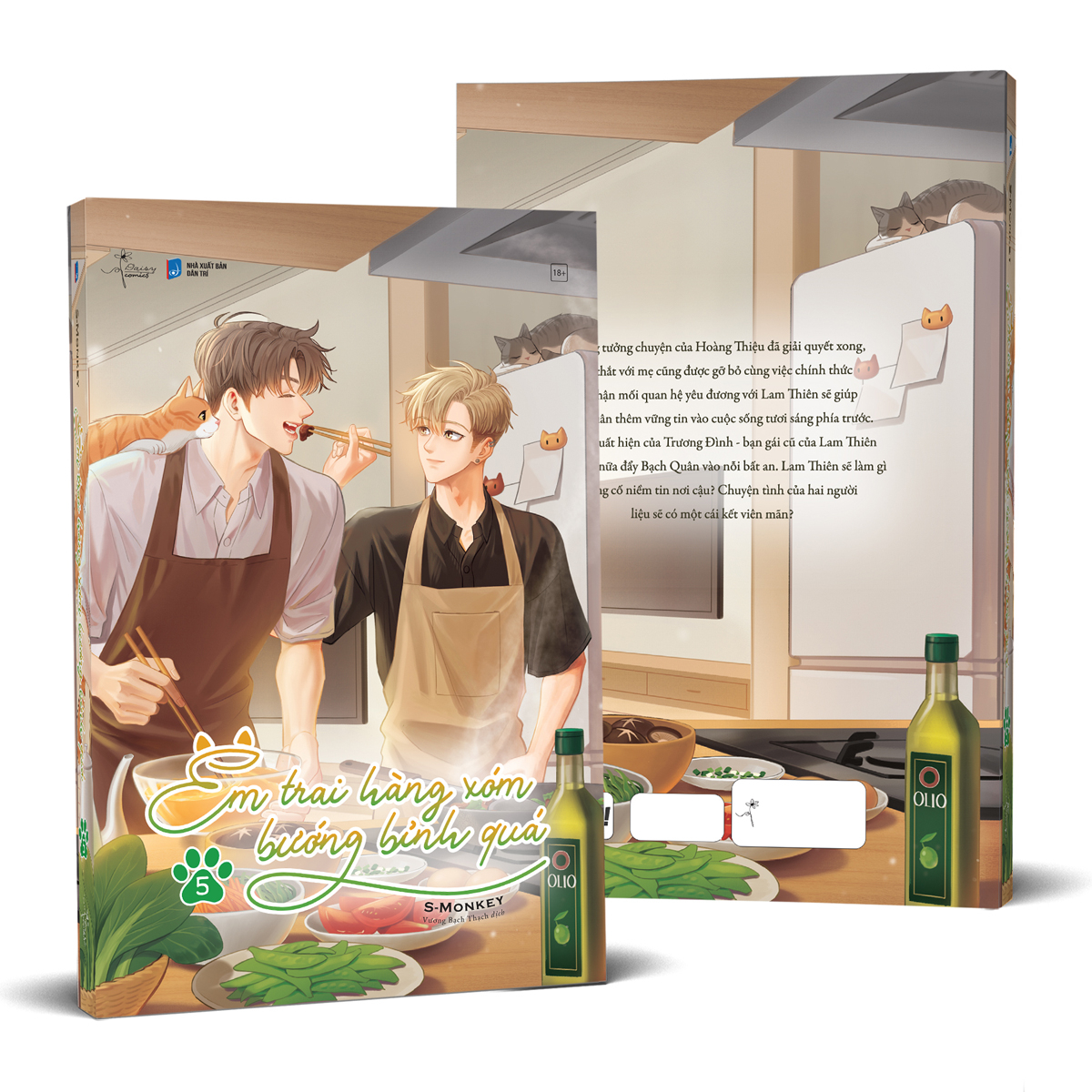 bộ em trai hàng xóm bướng bỉnh quá - tập 5 - tặng kèm 2 bookmark bế bồi cứng - Ảnh 2