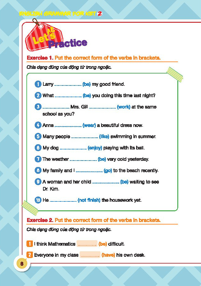bộ english grammar for ket 2 - có đáp án - Ảnh 7
