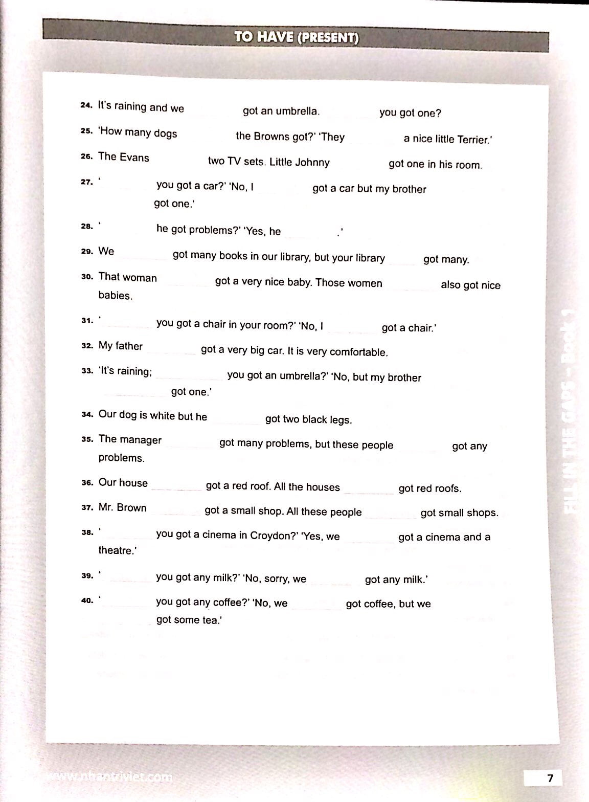 bộ fill in the gaps book 1 - Ảnh 6