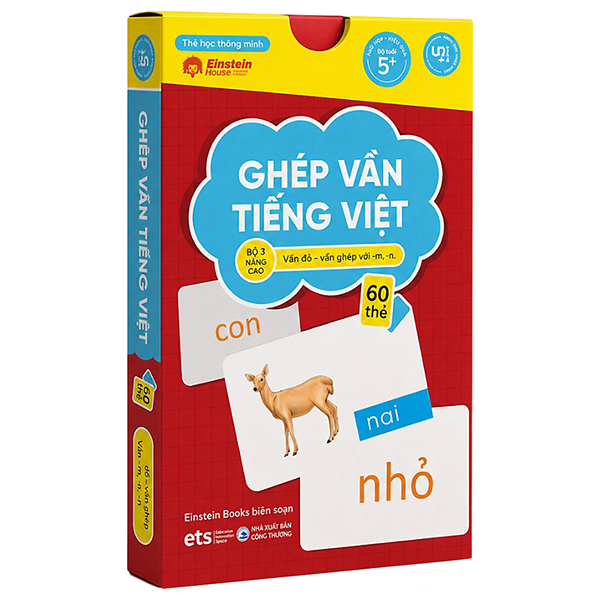 Bộ Flashcard - Thẻ Học Thông Minh - Ghép Vần Tiếng Việt - Bộ 1 Cơ Bản (60 Thẻ) - Ảnh 11