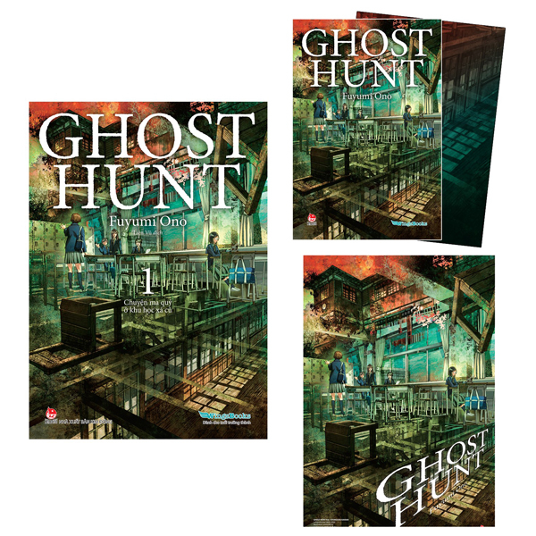 bộ ghost hunt - tập 1: chuyện ma quỷ ở khu học xá cũ - tặng kèm postcard + poster