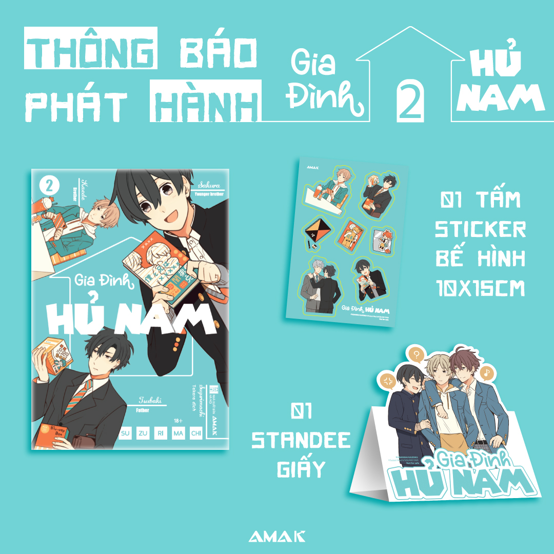 Bộ Gia Đình Hủ Nam - Tập 2 - Tặng Kèm Sticker Bế Hình + Standee Giấy Bồi Cứng - Ảnh 2