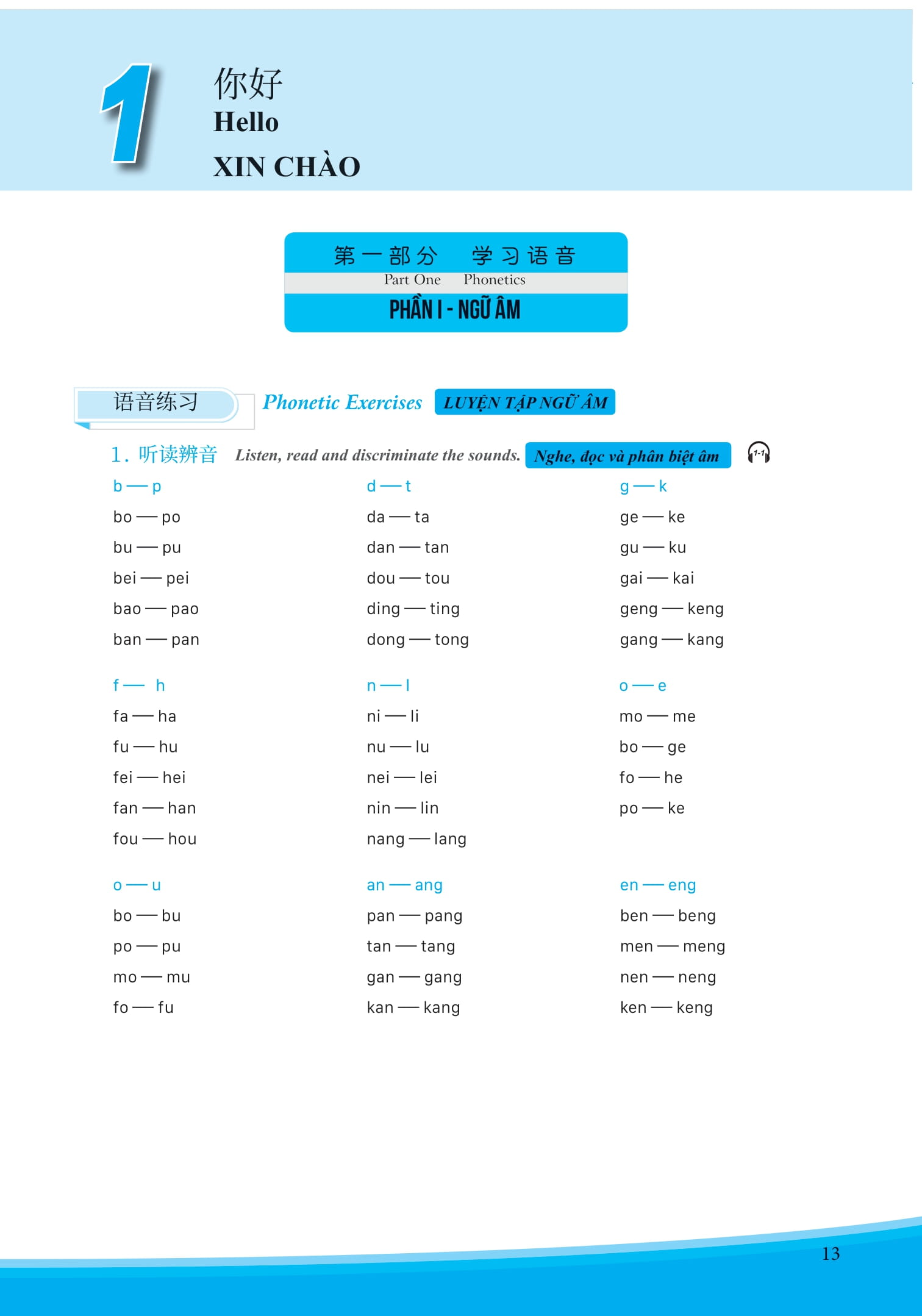 Bộ Giáo Trình Phát Triển Hán Ngữ Tổng Hợp Sơ Cấp 1 - Tập 1 (Tái Bản 2025) - Ảnh 12