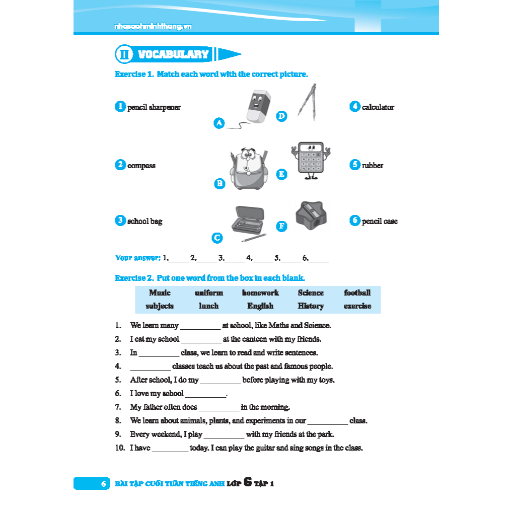 Bo
						
										
										Global Success - Bai Tap Cuoi Tuan Tieng Anh 6 - Tap 1 (Co Dap An) - Ảnh 5