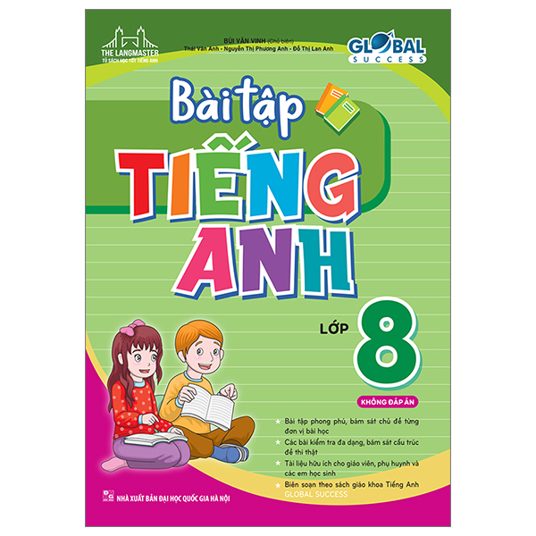 bộ global success - bài tập tiếng anh 8 - không đáp án