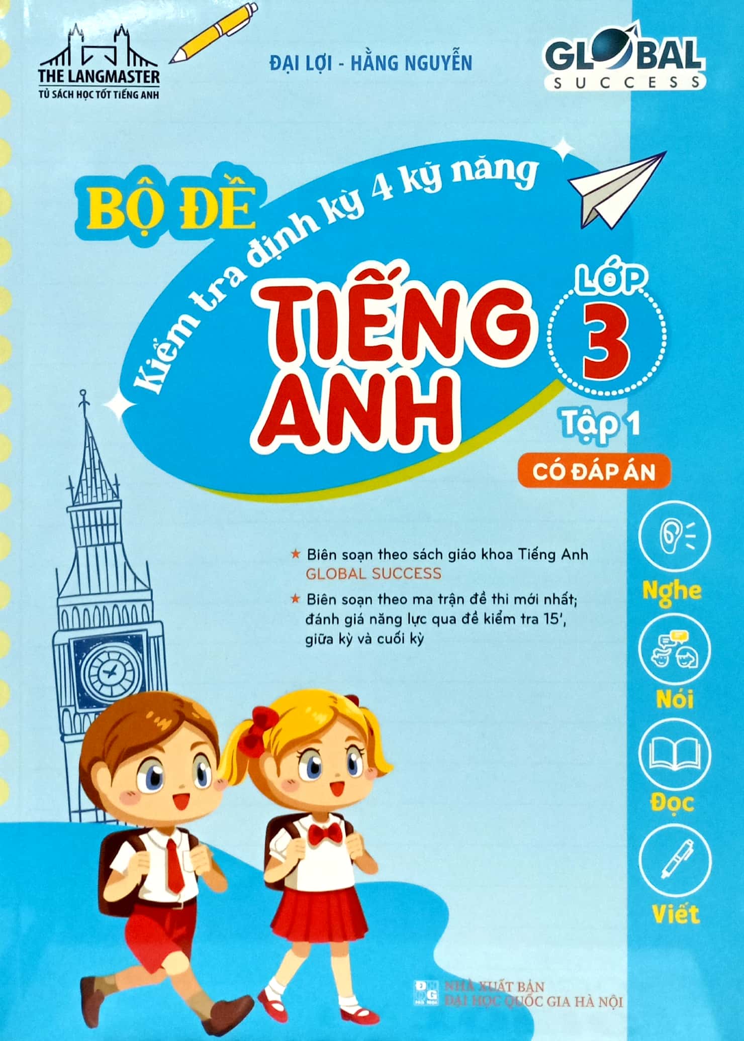 bộ global success - bộ đề kiểm tra định kỳ 4 kỹ năng tiếng anh lớp 3 - tập 1 (có đáp án) - Ảnh 2