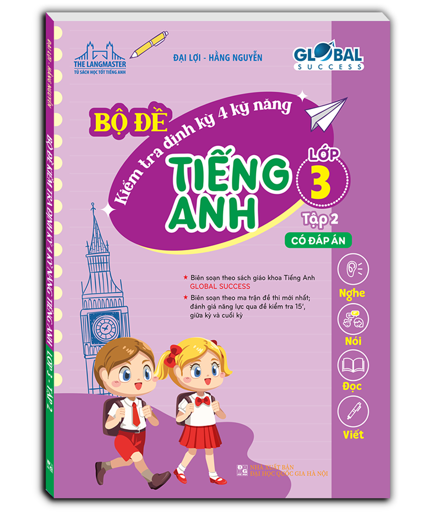 bộ global success - bộ đề kiểm tra định kỳ 4 kỹ năng tiếng anh lớp 3 - tập 2 (có đáp án) - Ảnh 2
