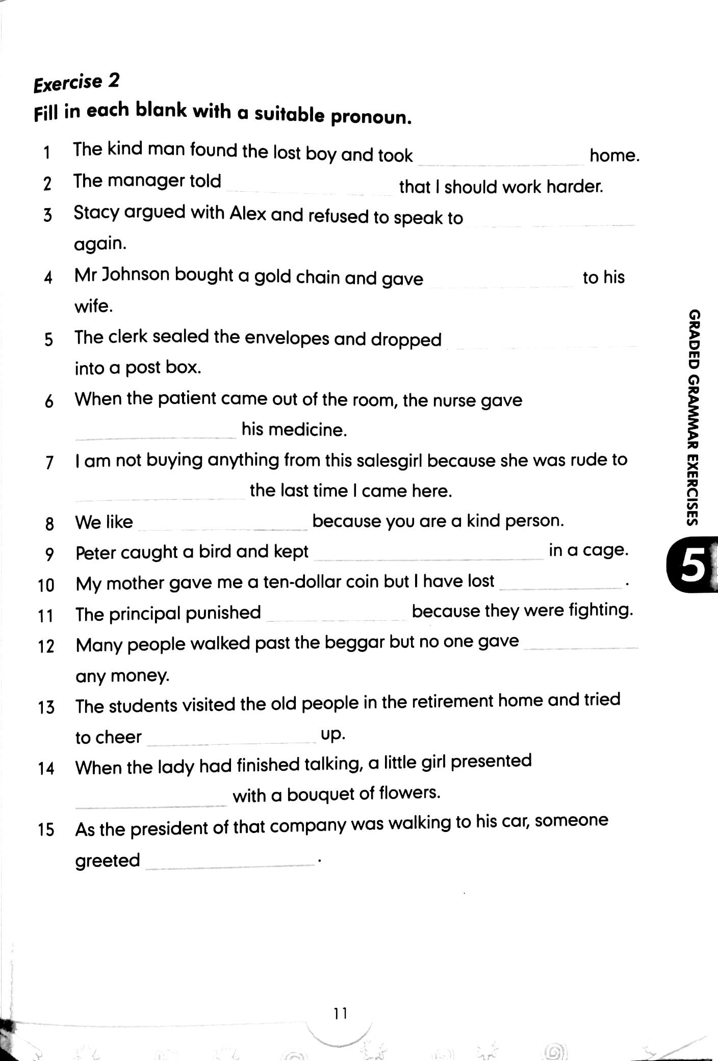 bộ graded grammar exercises 5 (không cd) - Ảnh 7