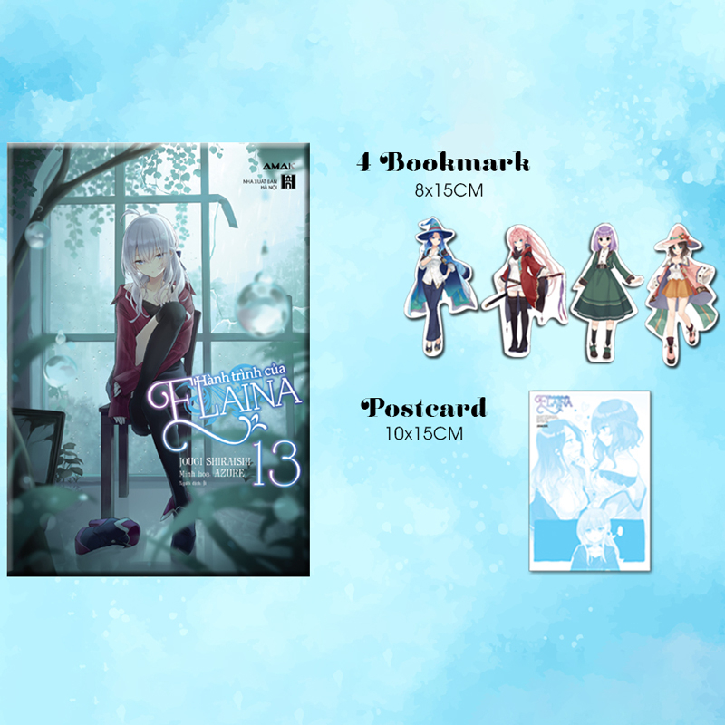 bộ hành trình của elaina - tập 13 - tặng kèm 4 bookmark bế hình nhân vật + 1 postcard - Ảnh 2