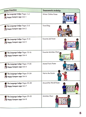bộ happy campers level 4 student's book/language lodge - Ảnh 4