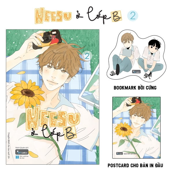 bộ heesu ở lớp b - tập 2 - tặng kèm bookmark bế hình bồi cứng + postcard bồi cứng