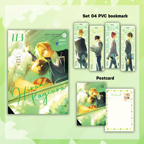 Bộ
Hirano Và Kagiura - Tập 3 - Tặng Kèm Set 4 PVC Bookmark + Postcard