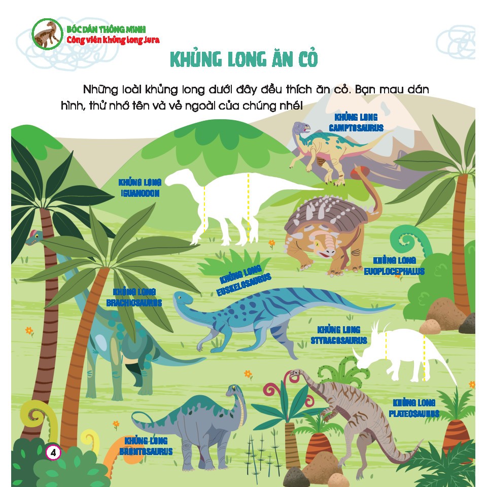 Bộ Hoàn Thiện Kỹ Năng 3-7 Tuổi - Bóc Dán Hình Thông Minh - Công Viên Khủng Long Jura - Ảnh 5