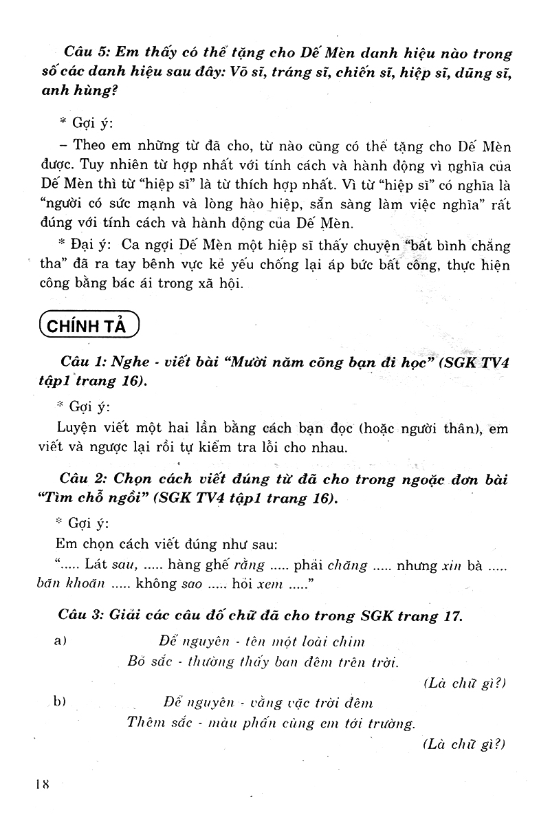 bộ học tốt tiếng việt 4 tập 1 (tái bản - có chỉnh lí theo chương trình giảm tải) - Ảnh 18