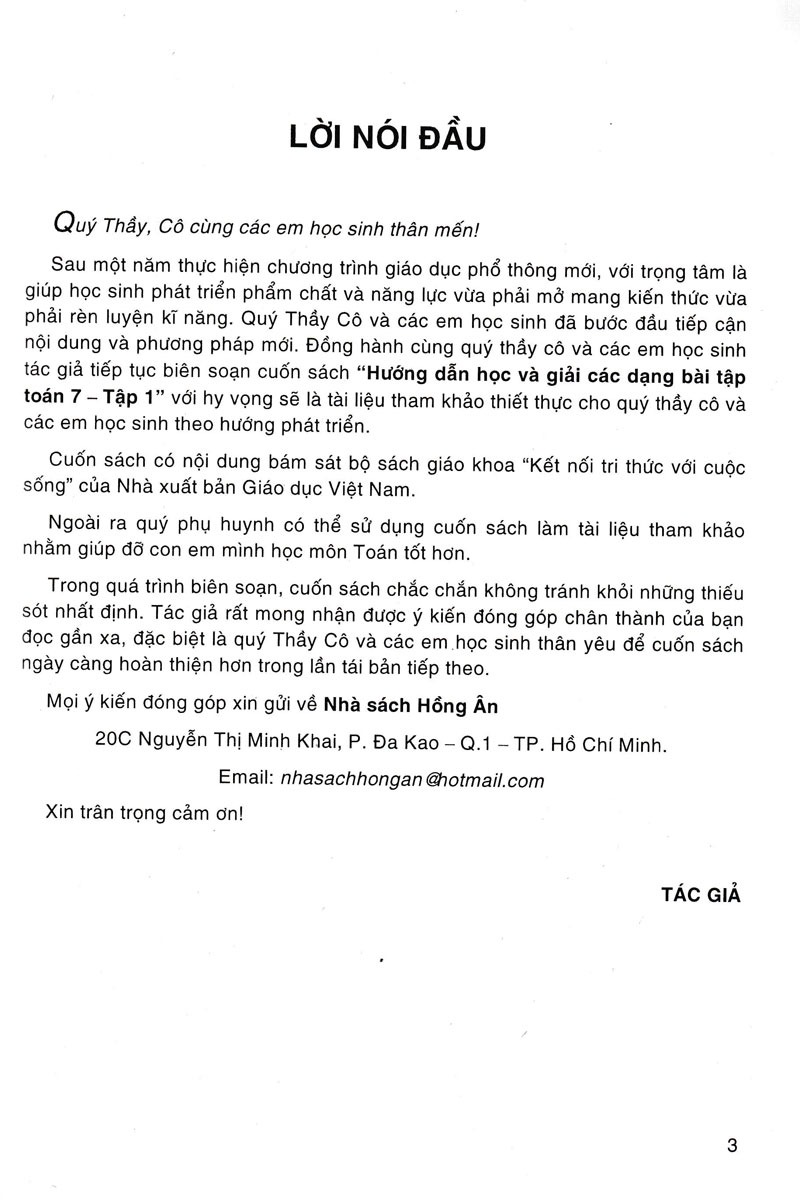 Bộ
						
										
										Hướng Dẫn Học Và Giải Các Dạng Bài Tập Toán 7 - Tập 1 (Kết Nối) - Ảnh 3