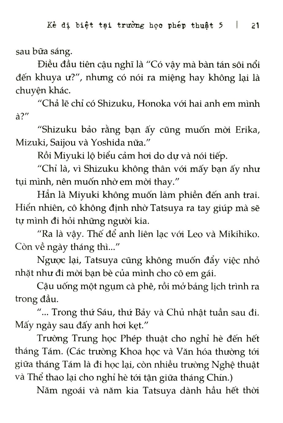 bộ kẻ dị biệt tại trường học phép thuật - tập 5 - Ảnh 7