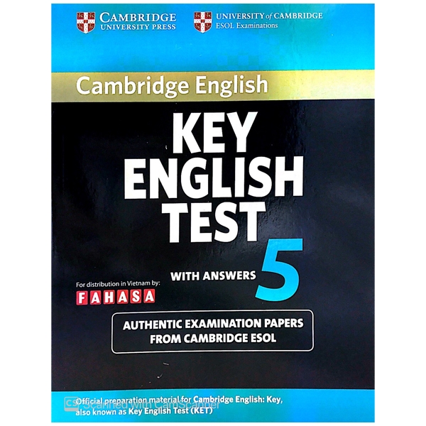 bộ key english test 5 with answers fahasa reprint edition - cambridge