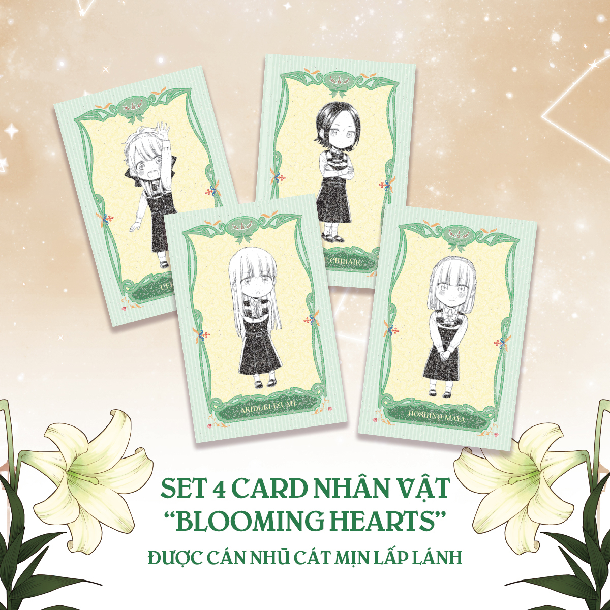 Bộ Khi Nụ Hôn Chạm Cánh Bách Hợp - Tập 2 - Tặng Kèm Lily Bookmark + Set 4 Card Nhân Vật “Blooming Hearts” - Ảnh 4