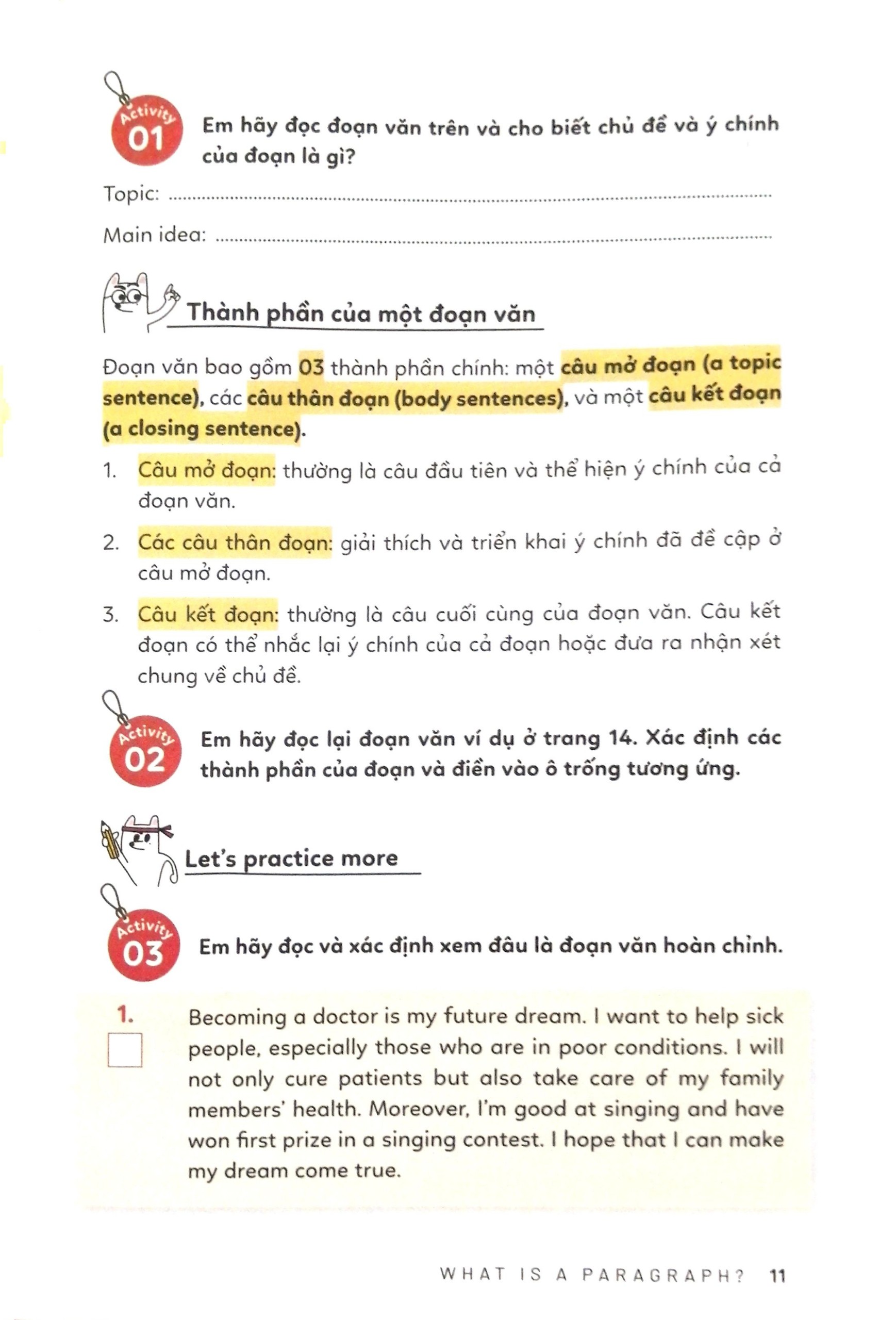 bộ letℹs write! - viết đoạn không khó - tập 1 (tái bản 2023) - Ảnh 7