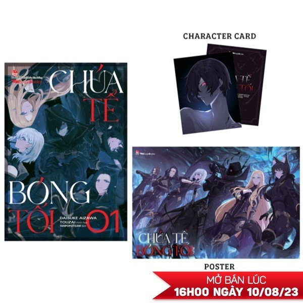 bộ [light novel] chúa tể bóng tối - tập 1 - tặng kèm character card + poster