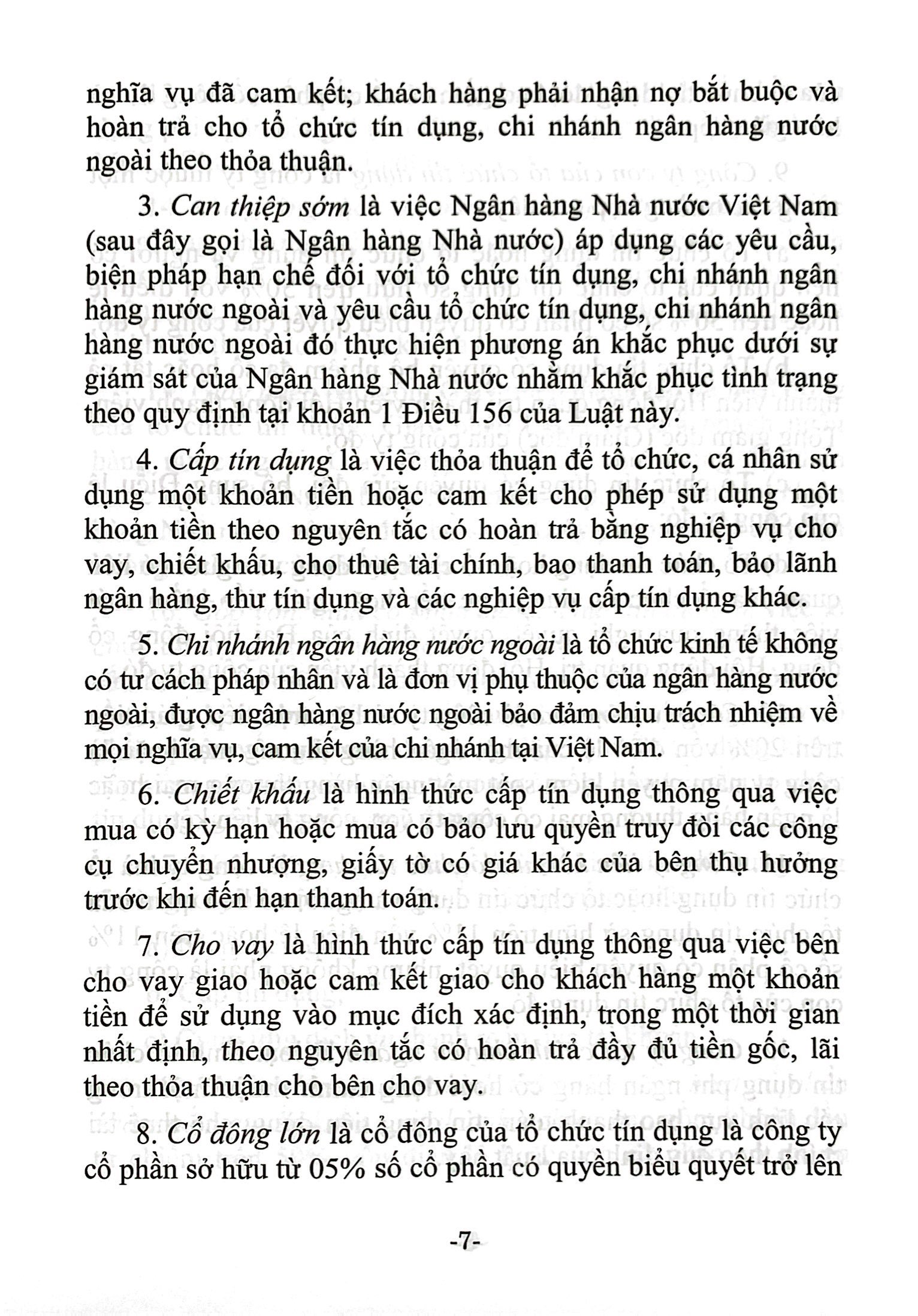 Bộ Luật Các Tổ Chức Tín Dụng (Hiện Hành) (Được Quốc Hội Thông Qua Ngày 18/01/2024, Có Hiệu Lực Kể Từ Ngày 01/7/2024) - Ảnh 6