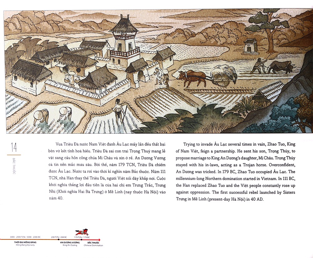 Bộ Lược Sử Nước Việt Bằng Tranh - Viet Nam - A Brief History In Pictures (Ấn Phẩm Kỉ Niệm 60 Năm Thành Lập NXB Kim Đồng) - Bìa Cứng - Ảnh 10