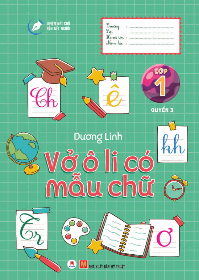 bộ luyện nét chữ rèn nết người - vở ô li có mẫu chữ - lớp 1 - quyển 3 (tái bản 2020) - Ảnh 2