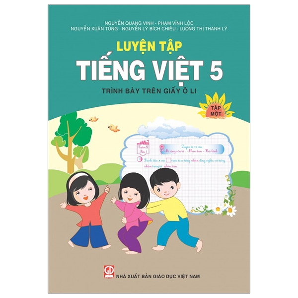 bộ luyện tập tiếng việt 5 - tập 1 (trình bày trên giấy ô li) - tái bản 2020