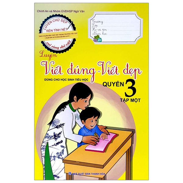 bộ luyện viết đúng, viết đẹp 3 - tập 1