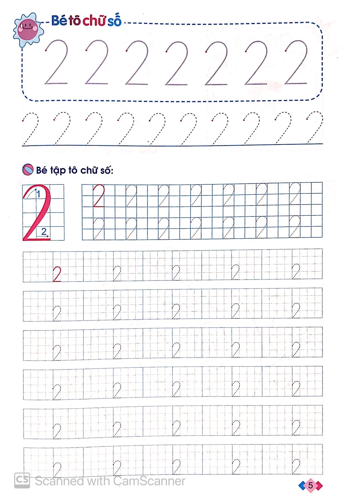Bộ Mai Em Vào Lớp 1 - Vở Tập Tô Chữ Số (Dành Cho Trẻ 5-6 Tuổi) (Tái Bản 2026) - Ảnh 5