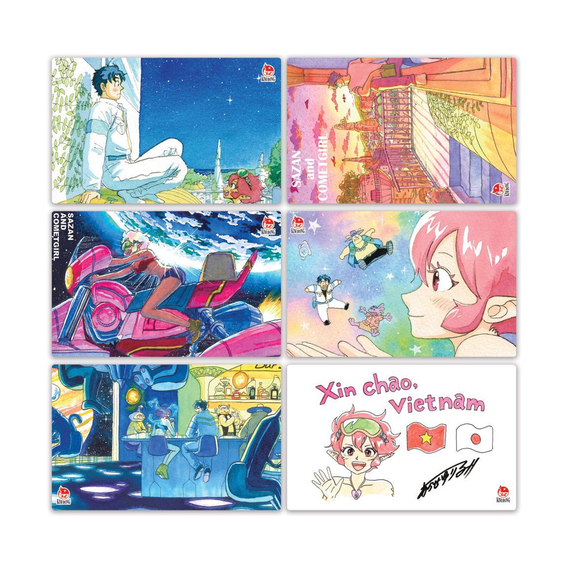Bộ Manga - Sazan Và Cô Gái Sao Chổi: Tập 1 + Tập 2 (Bộ 2 Tập) - Tặng Kèm Set 6 Mini-Card - Ảnh 6