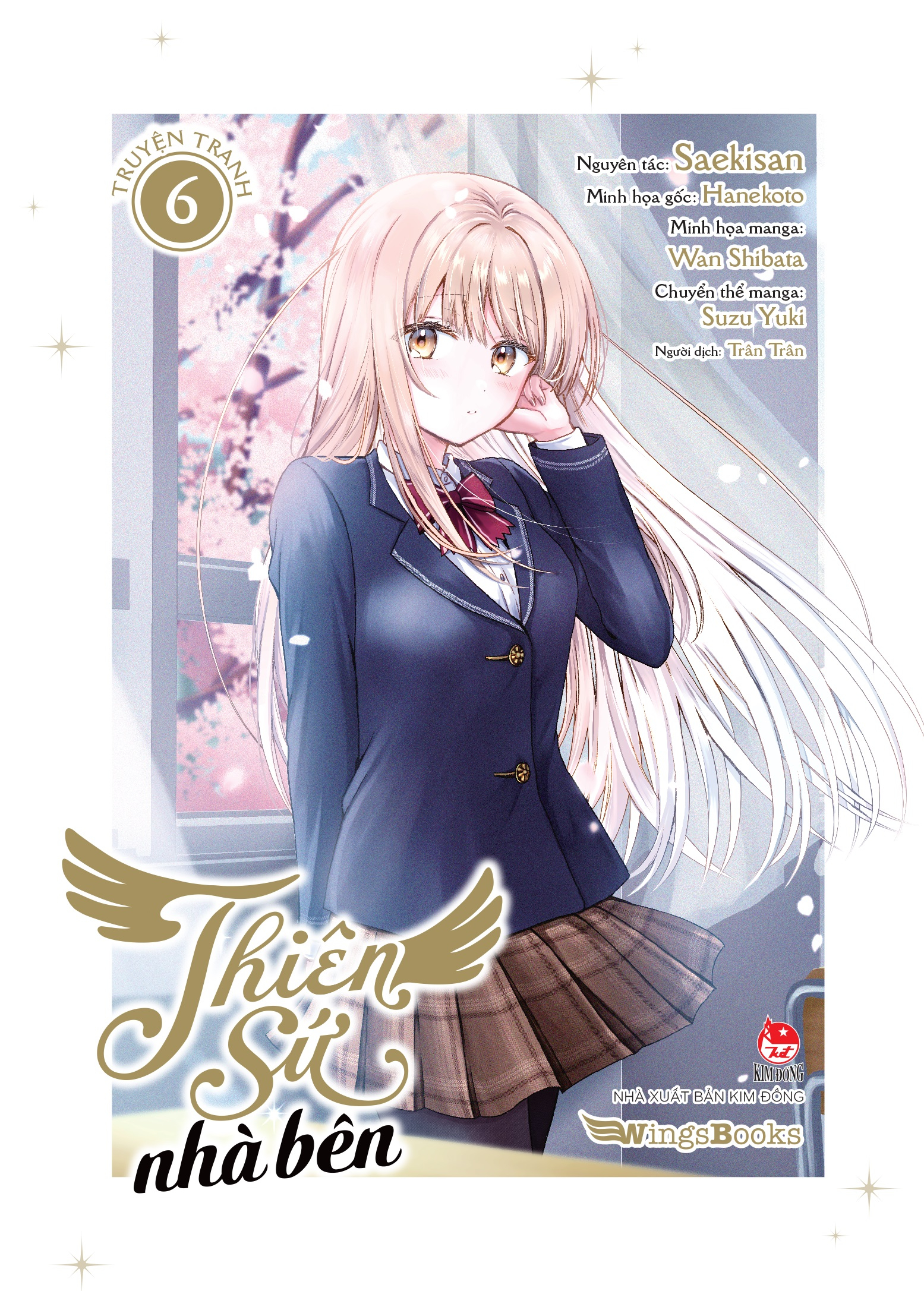 Bộ [Manga] Thiên Sứ Nhà Bên - Tập 6 - Tặng Kèm Bookmark Bế Hình + Postcard Nhũ 2 Mặt - Ảnh 3
