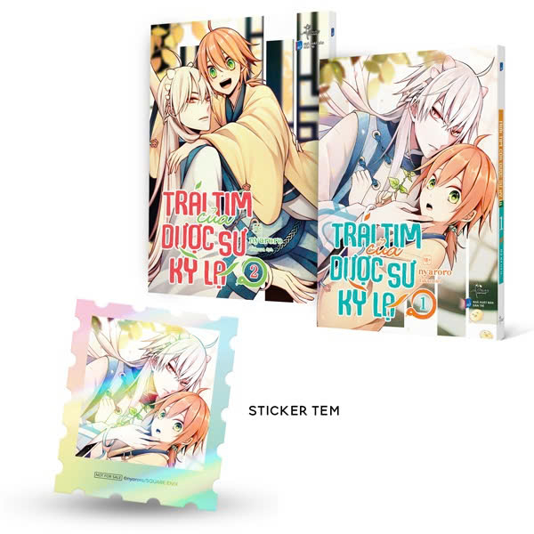 Bo Manga - Trai Tim Cua Duoc Su Ky La - Tap 1 + Tap 2 (Bo 2 Tap) - Tang Kem Sticker Tem
