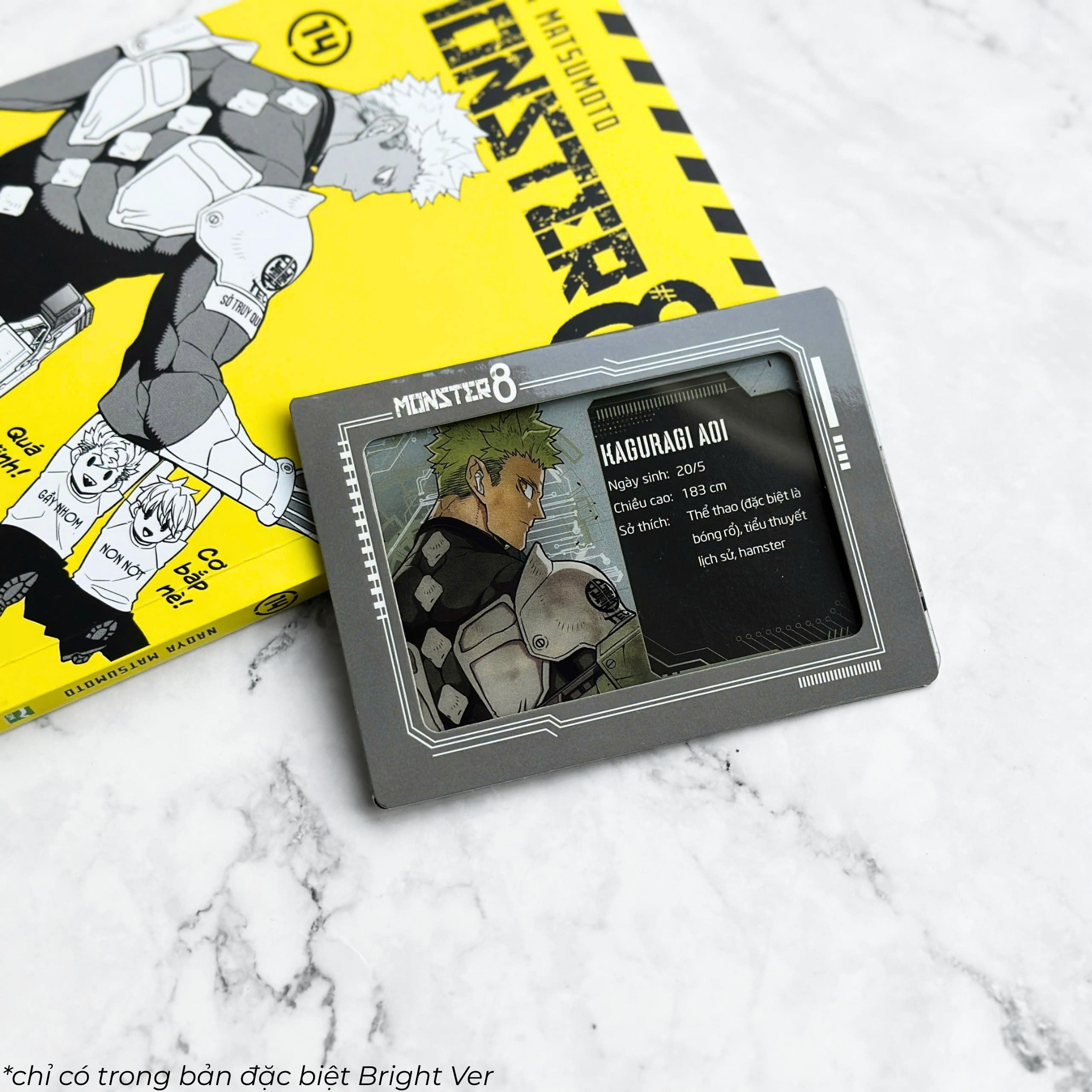 Bo
						
										
										MONSTER #8 - Tap 14 - Ban Dac Biet - Bright Ver - Tang Kem Clear Card + Card Holder “Luc Luong Phong Ve” - Ảnh 3