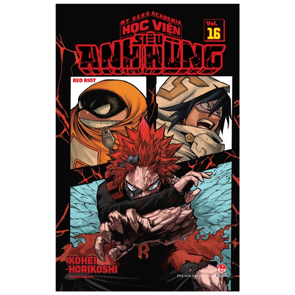 bộ my hero academia - học viện siêu anh hùng - tập 16 - red riot (tái bản 2022)