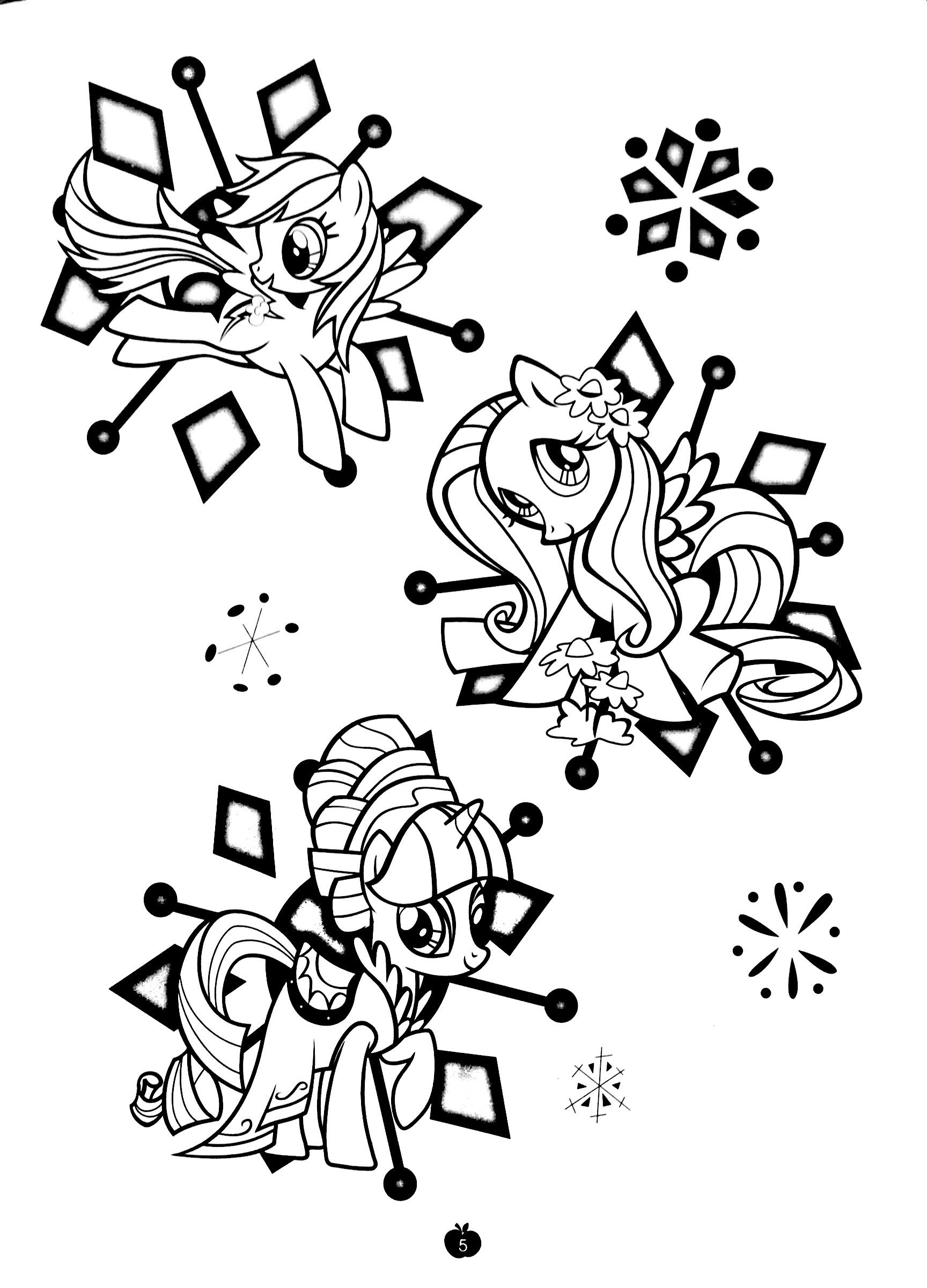 bộ my little pony - jumbo tô màu và các trò chơi 3 - Ảnh 6