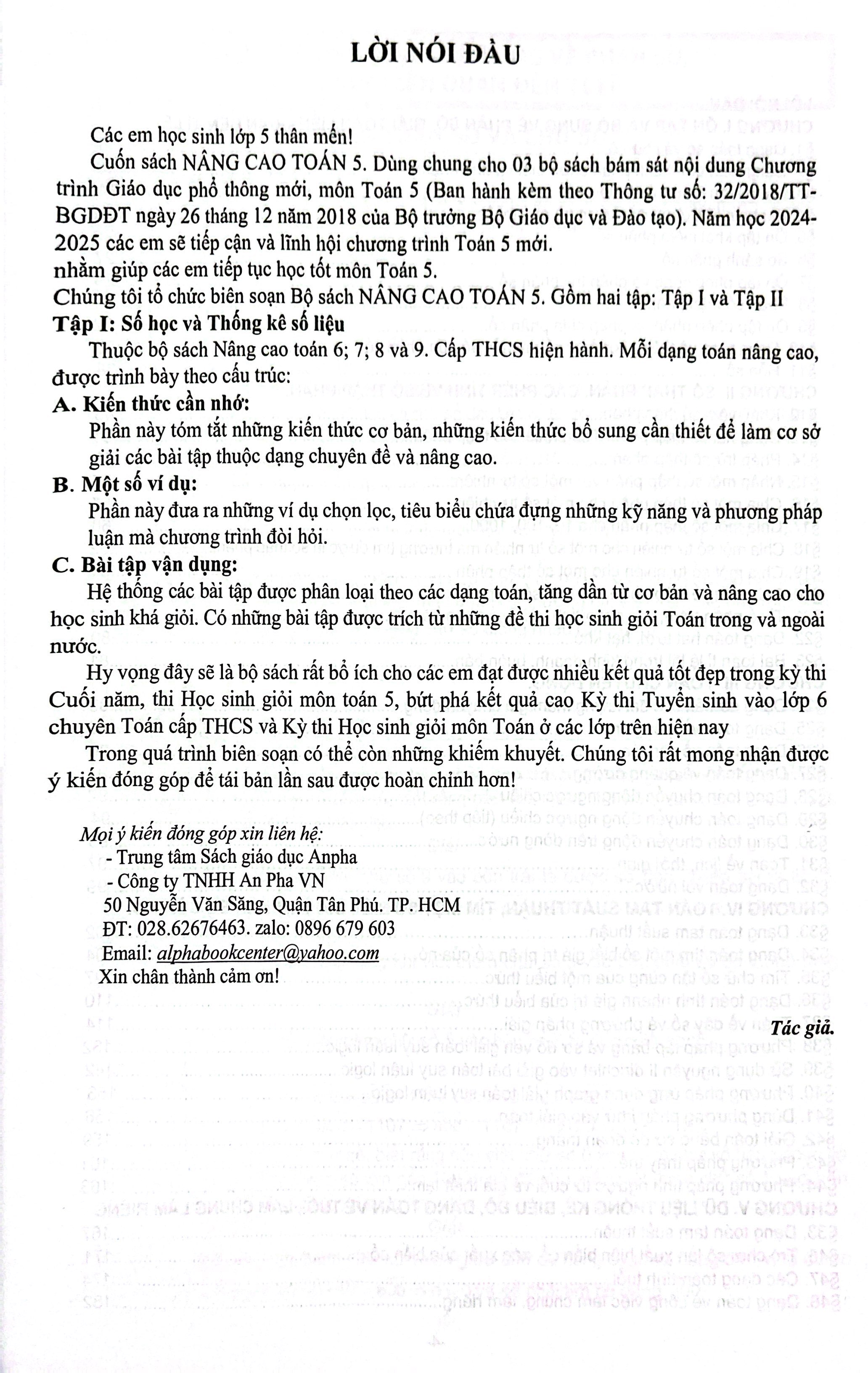 Bộ Nâng Cao Toán 5 - Tập 1 (Biên Soạn Theo Chương Trình Giáo Dục Phổ Thông Mới) - Ảnh 4
