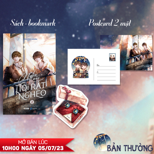 bộ nghe nói tôi rất nghèo - tập 2 - tặng kèm bookmark bo viền + postcard 2 mặt