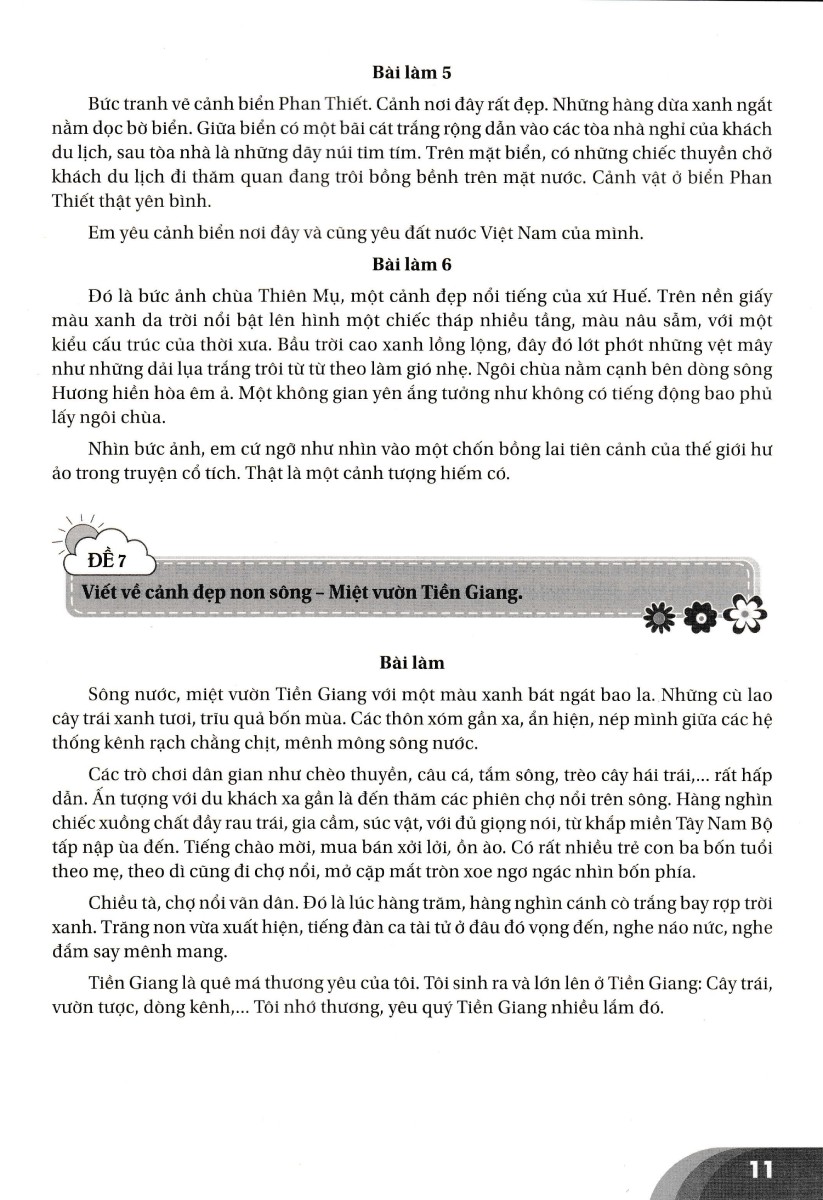 Bộ Những Bài Làm Văn Mẫu 3 - Tập 2 (Cánh Diều) - Ảnh 11