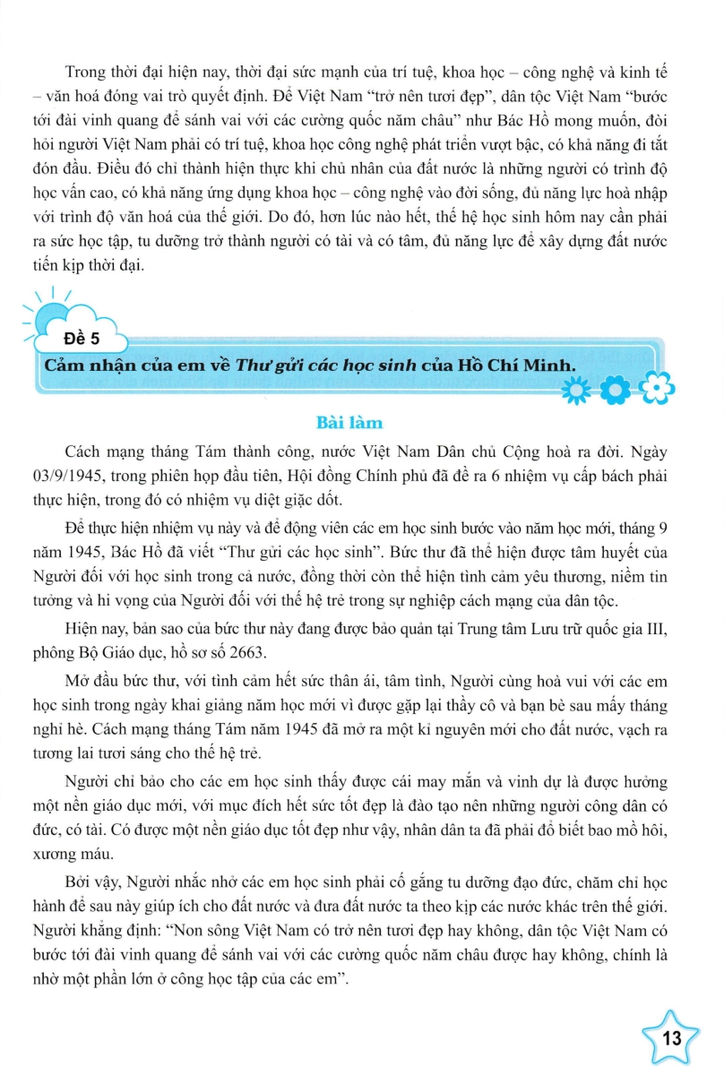 Bộ Những Bài Làm Văn Mẫu 5 - Tập 1 (Cánh Diều) - Ảnh 10