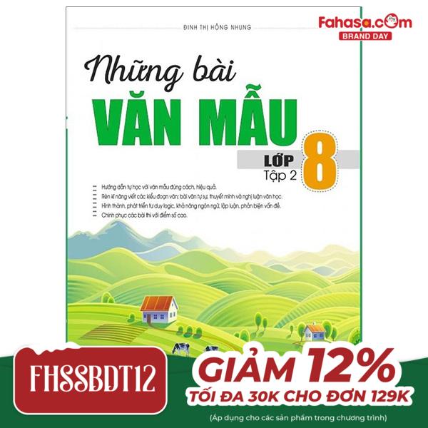 bộ những bài văn mẫu 8 - tập 2