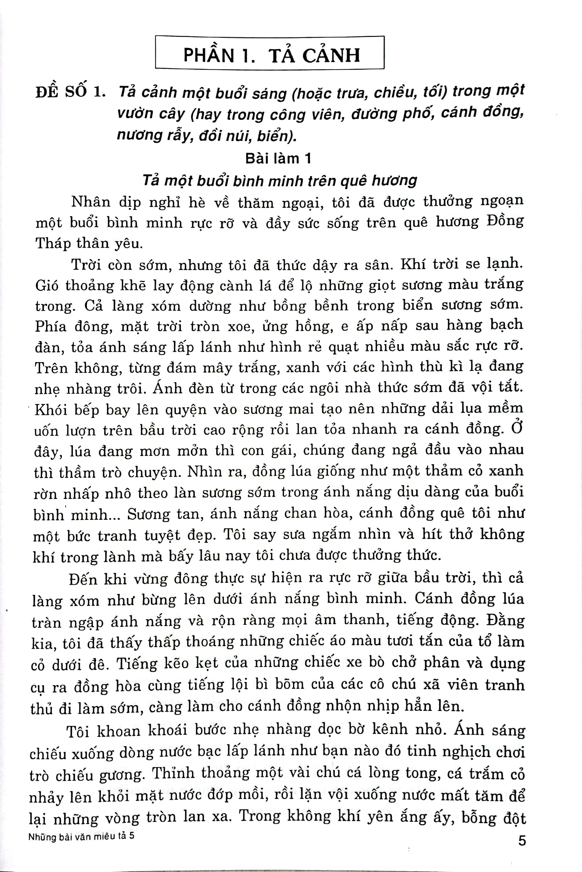 Những Bài Văn Miêu Tả 5 - Ảnh 5